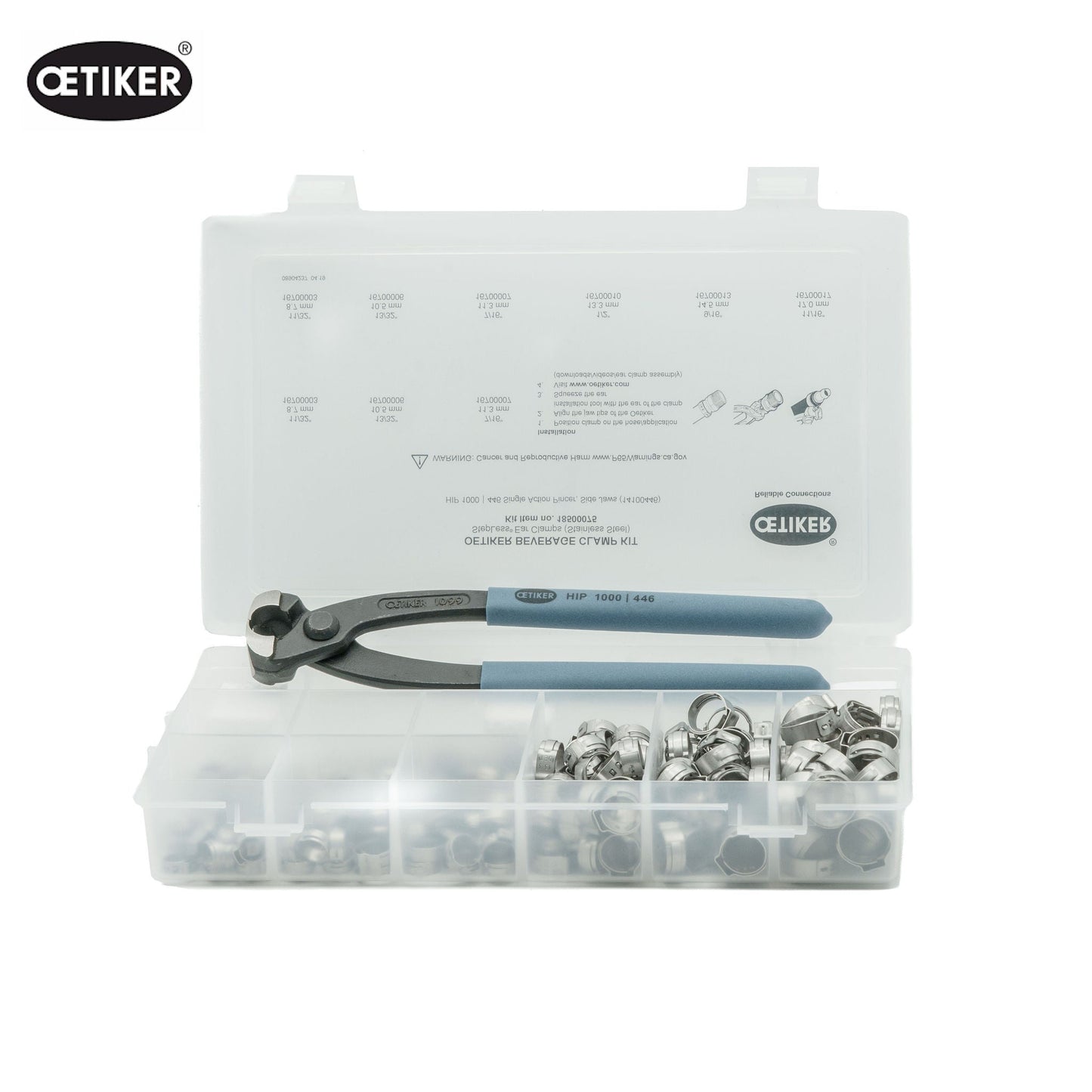 Oetiker Beverage Stepless Ear Hose Clamp Kit - 301 pcs