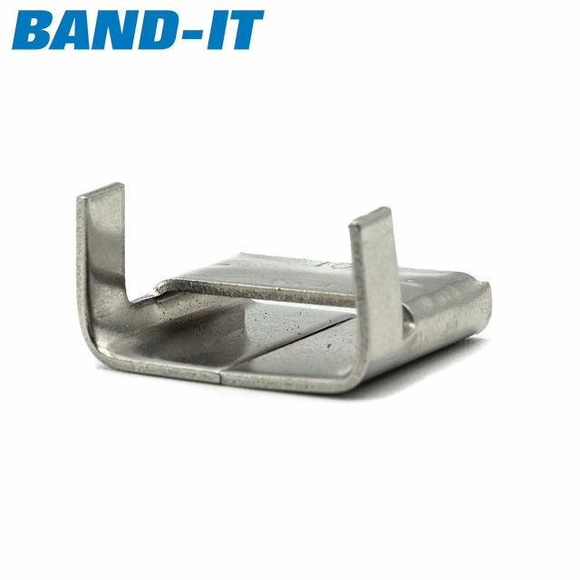Band-It ValuClip Stainless Steel Banding Buckles/Seals - AA Stainless Steel 3/8in (9.52mm) - HCL Clamping USA - Image 2