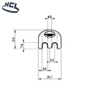 Smart Protector 100-2 - Cable Protector & Holder - PK - HCL Clamping USA- SP-100-2-PK