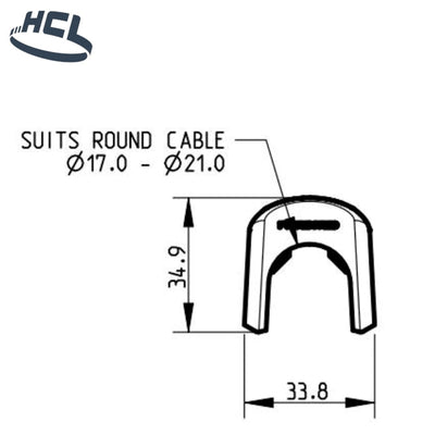 Smart Protector 500-1721 - Cable Protector & Holder - PA12 - HCL Clamping USA- SP-500-1721-PA12