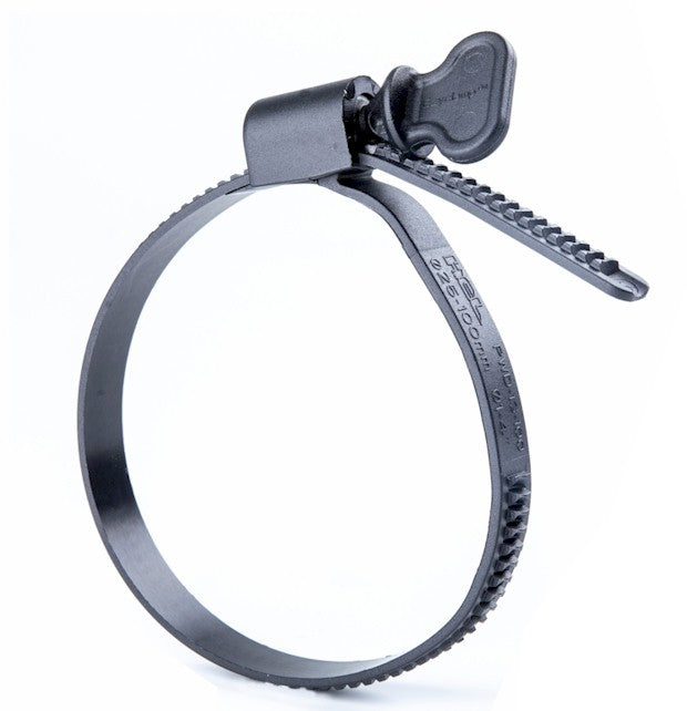 1/2" Ezyclamp PA12 Plastic Worm Drive Hex Screw Hose Clamp - Black Polymer 1-2in (25-50mm) - HCL Clamping USA - Image 3