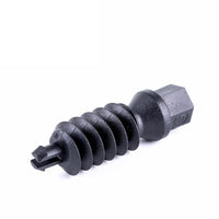 1/2" Ezyclamp PA66 Plastic Worm Drive Hex Screw Hose Clamp -  Black Polymer