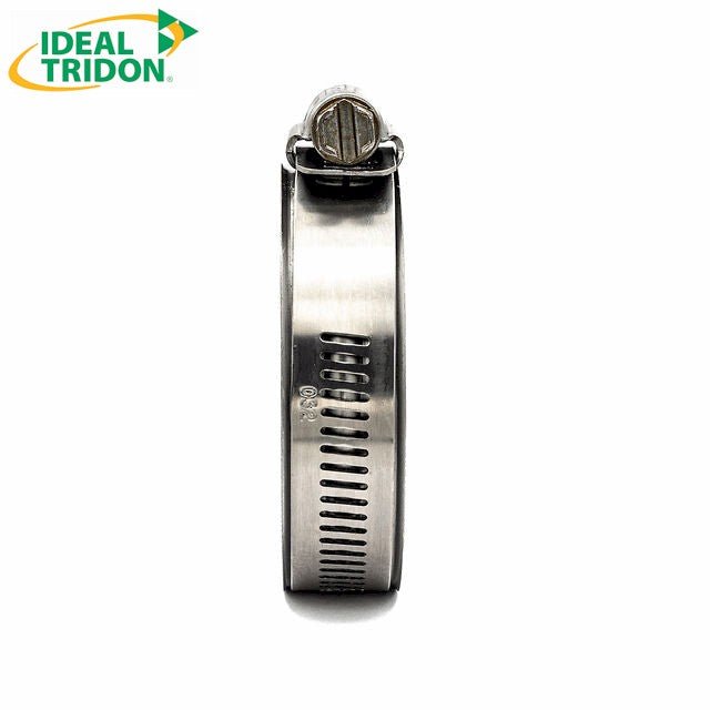 1/2" Ideal Tridon SmartSeal Bead Lined Worm Gear Hose Clamp - 300 Stainless Steel Band and Screw 1,1/8-1,9/16in (29-40mm) - HCL Clamping USA - Image 3