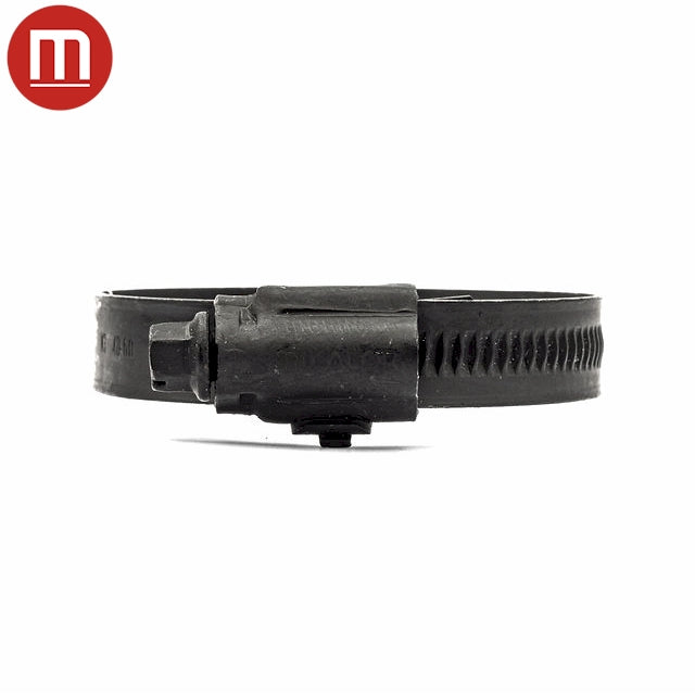 3/8" Mikalor ASFA L Black Worm Drive Hose Clamp: Full 430SS Band & Screw 5/16-5/8in (8-16mm) - HCL Clamping USA - Image 4