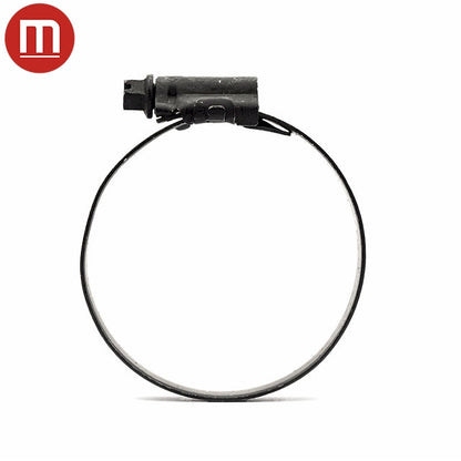 3/8" Mikalor ASFA L Black Worm Drive Hose Clamp: Full 430SS Band & Screw 5/16-5/8in (8-16mm) - HCL Clamping USA - Image 2