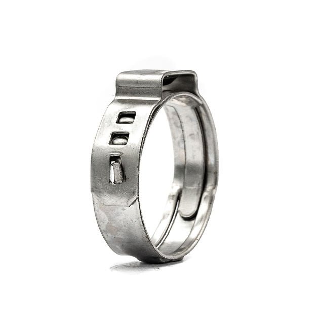 Single Ear Hose Clamp - Zero Leak - 9.8-12.3mm - 304SS - HCL Clamping USA- ZLEC-12.3-W4