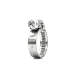 1/4" Embossed Mikalor ASFA L7 Worm Gear Hose Clamp: 430SS Band, Galvanized Screw