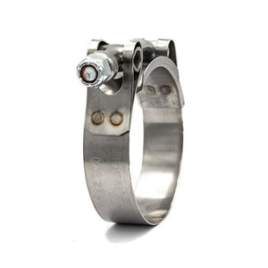 3/4” Ideal Tridon Vibration Resistant Channel Bridge T-Bolt Hose Clamp - 301 Stainless Steel Band, Galvanised Screw