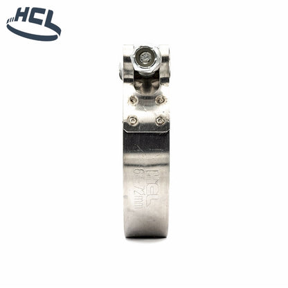 3/4” Vibration Resistant Channel Bridge T-Bolt Hose Clamp - 301 Stainless Steel Band, Galvanised Screw CLEARANCE 3,1/2-3,13/16in (89-97mm) - HCL Clamping USA - Image 3