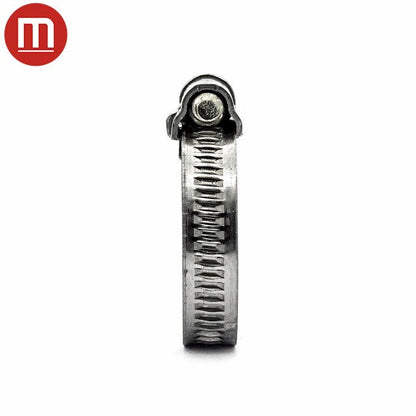 3/8" Embossed Mikalor ASFA-L Worm Gear Hose Clamp: 430SS Band & Galvanized Screw