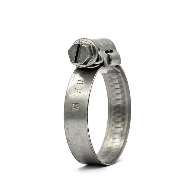 3/8" Mikalor ASFA L Worm Drive Hose Clamp: Full 304SS Band & Screw 5/16-5/8in (8-16mm) - HCL Clamping USA - Image 1