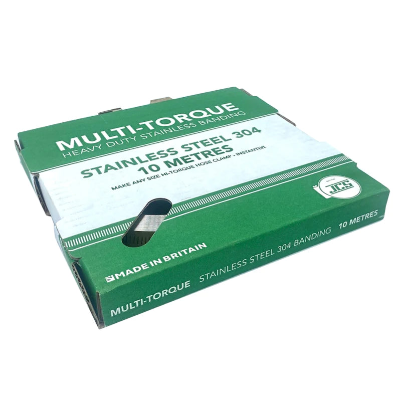 5/8" JCS Multi-Torque DIY Hose Clamp Kit - Sign Fixing Clamps 304 Stainless Steel 10m - 30 ft Reel - HCL Clamping USA - Image 3