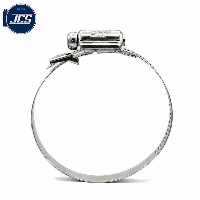5/8" JCS Tamper Resistant Perforated Worm Gear Hose Clamp - 304 Stainless Steel 2,3/16-2,3/4in (55-70mm) - HCL Clamping USA - Image 2