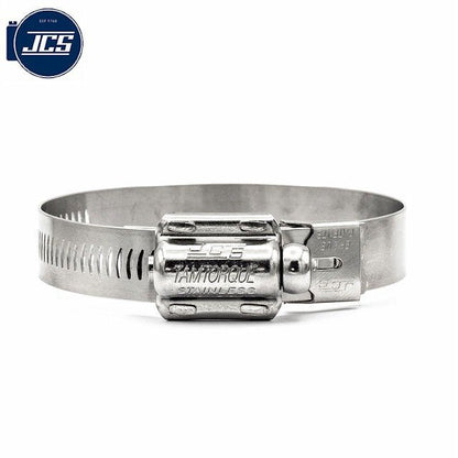5/8" JCS Tamper Resistant Perforated Worm Gear Hose Clamp - 304 Stainless Steel 2,3/16-2,3/4in (55-70mm) - HCL Clamping USA - Image 3