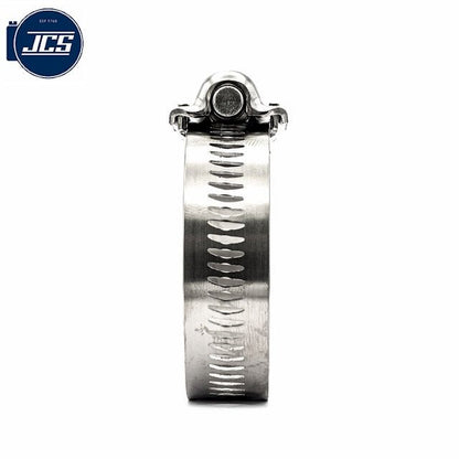 5/8" Perforated JCS Hi-Torque 304 Stainless Steel Worm Gear Hose Clamps 13/16- 1,1/16in (20-27mm) - HCL Clamping USA - Image 2