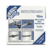 7/16" Jubilee Multiband Worm Gear Hose Clamp DIY Kit - Zinc Plated Band & Screw