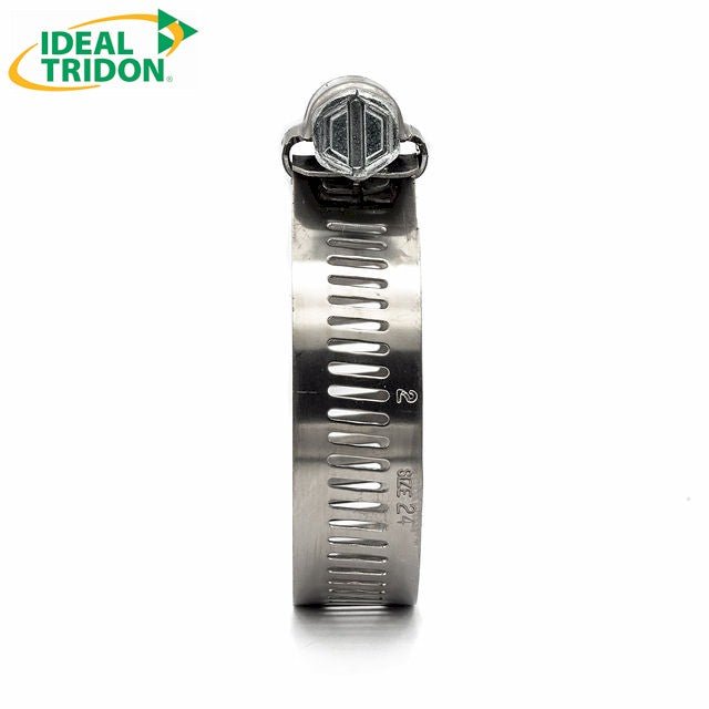 9/16" Collared Ideal Tridon Combo Hex Worm Gear Hose Clamp - 201 Stainless Steel with Deep Slotted Screw 3/8-7/8in (10-22mm) - HCL Clamping USA - Image 3