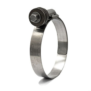 9/16” Ideal Tridon Flex Gear 47 Constant Tension Worm Gear Hose Clamp with Liner - 301 Stainless Steel Band, 410 Stainless Steel Screw