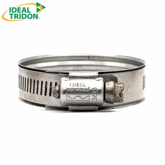 9/16" Ideal Tridon WaveSeal Bead Lined 360° Constant Tension Worm Gear Hose Clamp – 300SS Parts 1,3/32-1,9/32in (28-33mm) - HCL Clamping USA - Image 2