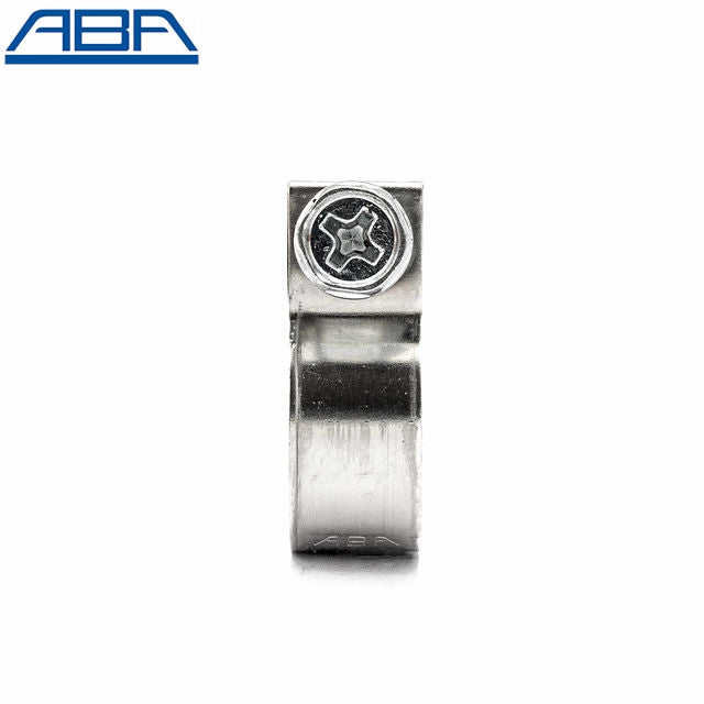 ABA 3/8 Inch Mini Screw Hose Clamp - 304 Stainless Steel Band and Screw