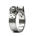 Mikalor SUPRA Heavy-Duty Bolt & Barrel Hose Clamp / Clip - 430SS Band, Galvanised Bolt