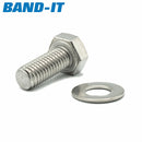 BAND-IT Sign Bracket 201SS SS Bolt M8 x 20 long Hex Head