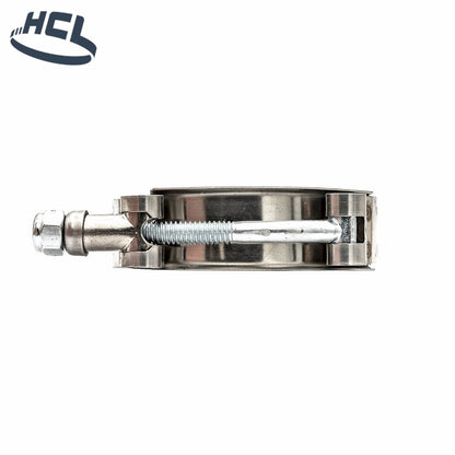 3/4” Vibration Resistant Channel Bridge T-Bolt Hose Clamp - 301 Stainless Steel Band, Galvanised Screw CLEARANCE