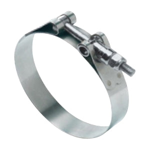 3/4” Nominal Diameter T-Bolt Hose Clamp - 301 Stainless Steel Band & Screw | CLEARANCE