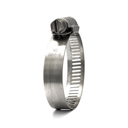 1/2" Ideal Tridon Military Specification Worm Gear Hose Clamp - 201 Stainless Steel