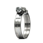 1/2" Embossed Mikalor ASFA-S Worm Gear Hose Clamp - 430 Stainless Steel Band, Galvanised Screw