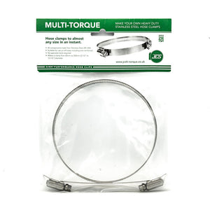 5/8" JCS Multi-Torque DIY Hose Clamp Kit - Sign Fixing Clamps 304 Stainless Steel