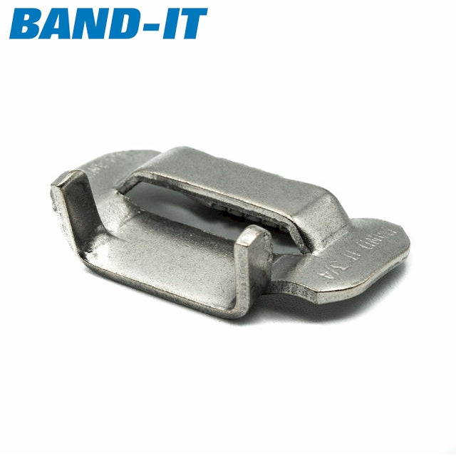 Band-It Ear-Lokt Buckles Clips for Standard Banding 201 Stainless Steel 1/4in (6.35mm) - HCL Clamping USA - Image 2