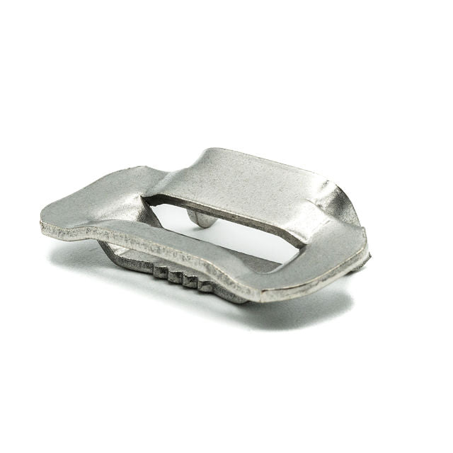 Band-It Ear-Lokt Buckles Clips for Standard Banding 201 Stainless Steel 1/4in (6.35mm) - HCL Clamping USA - Image 3