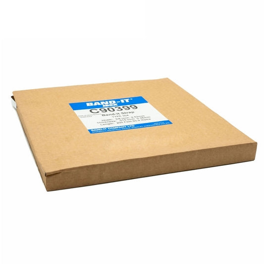 Band-It Light Duty Strap - 304 Stainless Steel Banding Corrosion Resistant 3/8in / 200ft Reel - HCL Clamping USA - Image 1