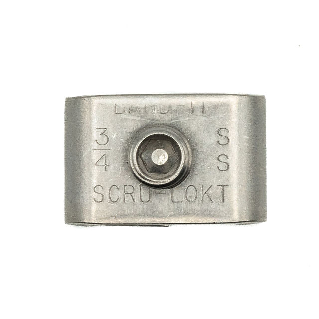 Band-It Scru-Lokt Buckles Clips for Standard Banding 201 Stainless Steel 1/4in (6.35mm) - HCL Clamping USA - Image 3