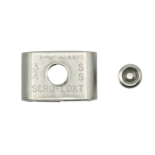 Band-It Scru-Lokt Buckles Clips for Standard Banding 201 Stainless Steel 1/4in (6.35mm) - HCL Clamping USA - Image 5