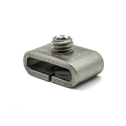 Band-It Scru-Lokt Buckles Clips for Standard Banding 201 Stainless Steel 1/4in (6.35mm) - HCL Clamping USA - Image 1