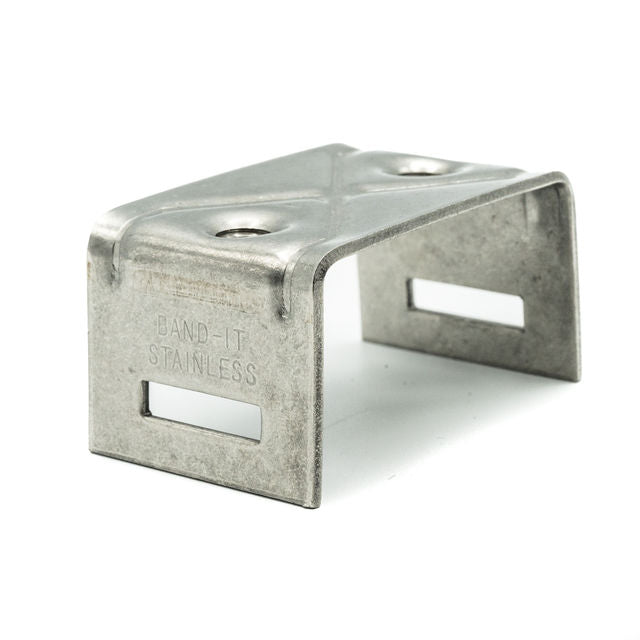 BAND-IT Sign Bracket | 201SS | 2 Bolt Straight Leg - HCL Clamping USA - Image 3
