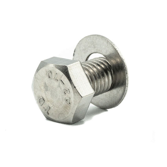 BAND-IT Sign Bracket Bolts | 201SS | Mini Bolt M8 x 12mm & Washer - HCL Clamping USA - Image 1