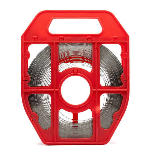 Band-It Standard Stainless Steel Banding Solutions Dispenser Pack 3/8in / 100ft Reel - Yellow - HCL Clamping USA - Image 8
