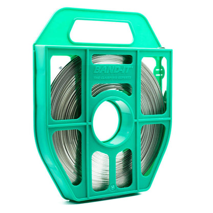 Band-It Standard Stainless Steel Banding Solutions Dispenser Pack 5/8in / 100ft Reel - Green - HCL Clamping USA - Image 10