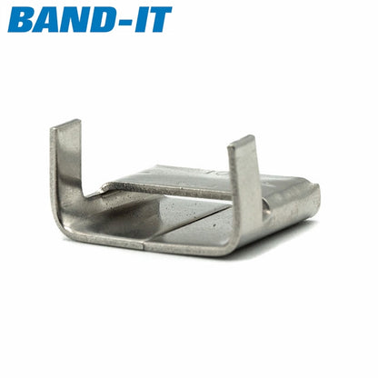 Band-It ValuClip Stainless Steel Banding Buckles/Seals - AA Stainless Steel 3/8in (9.52mm) - HCL Clamping USA - Image 2