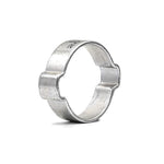 Double Pinch (Ear) Hose Clamps DEC-W1 - Zinc Plated steel
