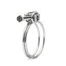 Double Wire Screw Hose Clamp - 103-112mm - Zinc Plated Steel - HCL Clamping USA- DWS-112