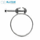 Double Wire Screw Hose Clamp - 155-170mm - Zinc Plated Steel - HCL Clamping USA- DWS-170