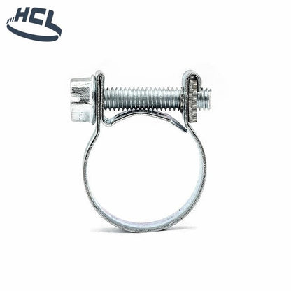 Screw Hose Clamp - Mini - Petrol Pipe - 7-9mm - Zinc Plated - HCL Clamping USA- MC-8-W1