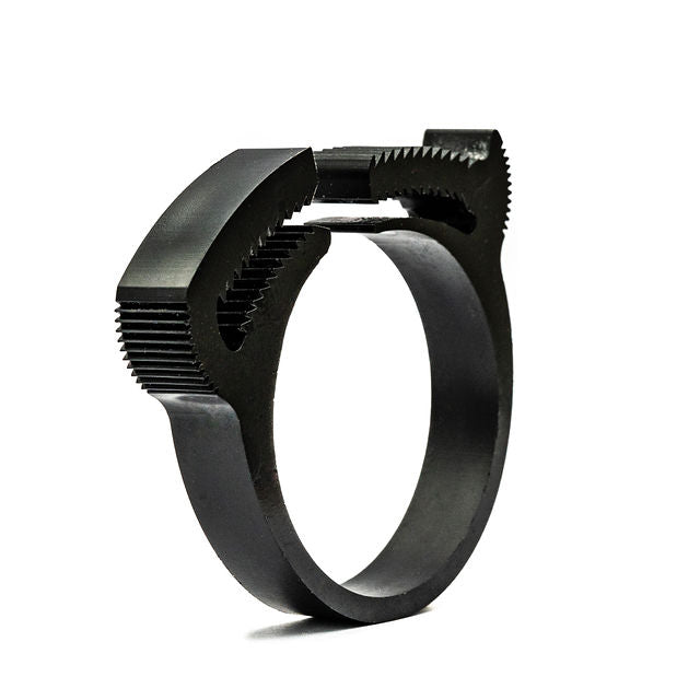 HCL Snap Fit Herbie Clip Polymer Hose Clamp - Black PA66 Nylon Snapper Style 7/32-1/4in (5.6-6.3mm) - HCL Clamping USA - Image 1