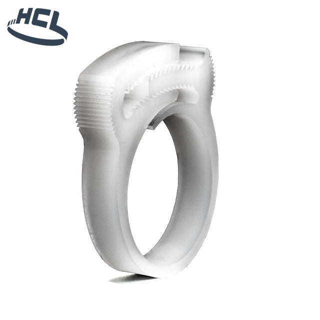 HCL Snap Fit Herbie Clip Polymer Hose Clamp - Natural PA66 Nylon Snapper Style 7/32-1/4in (5.6-6.3mm) - HCL Clamping USA - Image 2