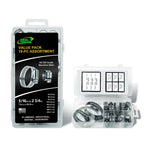 Ideal Tridon | 19-Piece Assortment Kit | Hose Clamp Value-Pack | 300SS