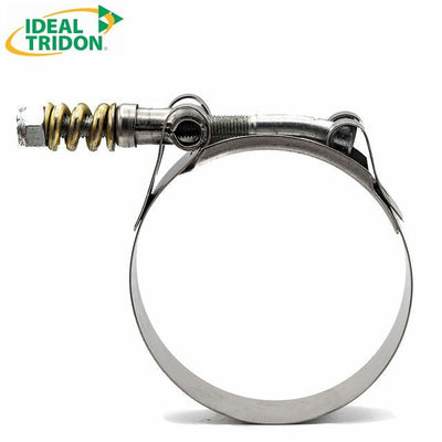 Ideal Tridon T-Bolt Clamp with Spring 3/4" 300SS 3,3/4"-4,1/16" - HCL Clamping USA- TRI-30030-TBSL-450